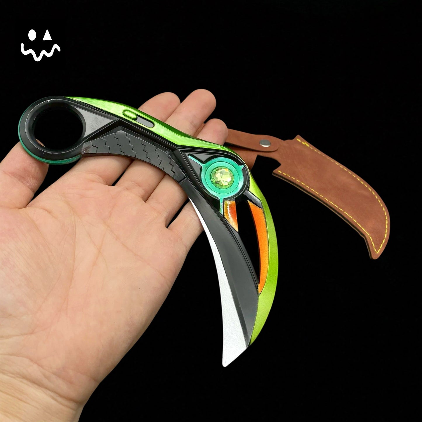 16.5CM/6.4'' Metal Luminous Ion Karambit Replica