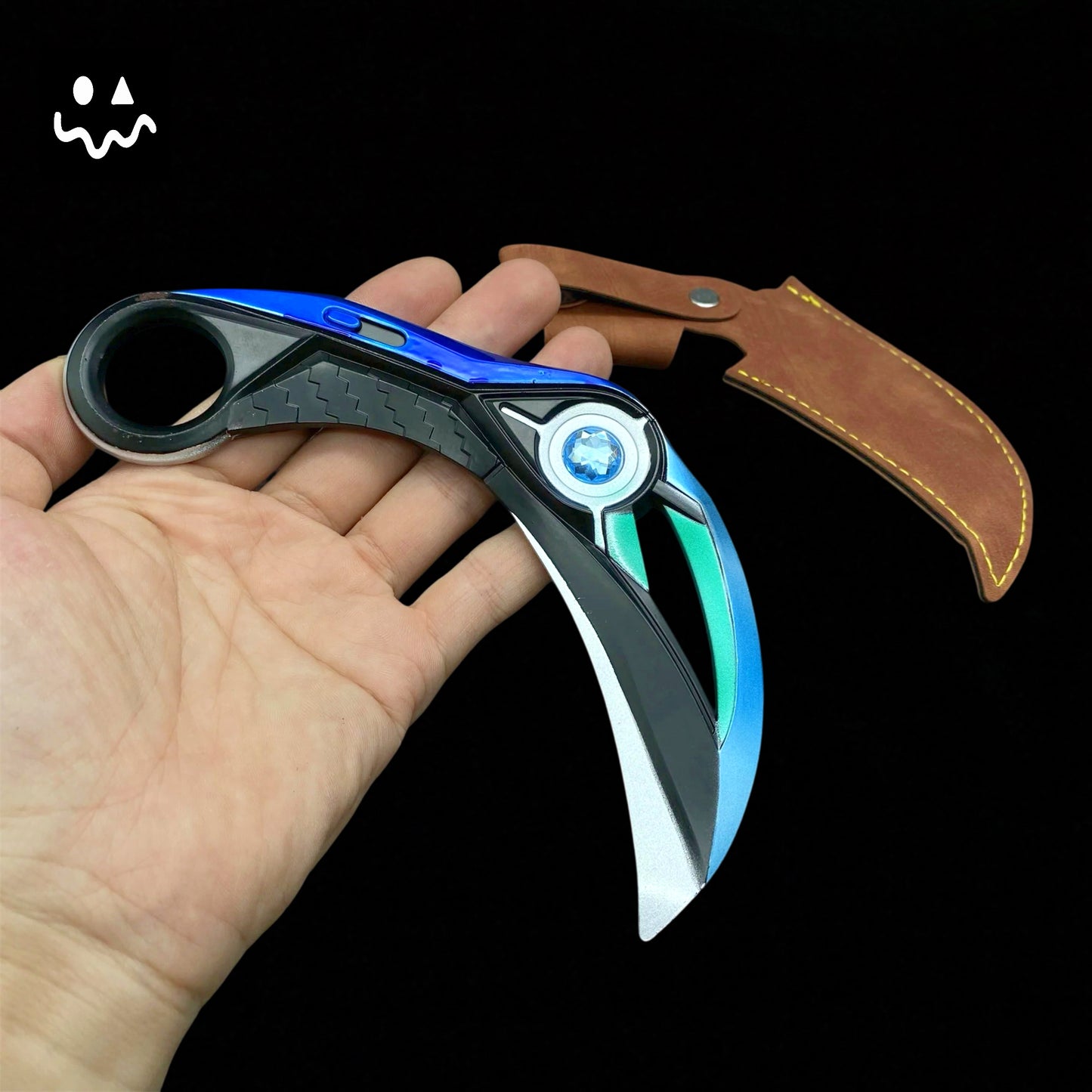 16.5CM/6.4'' Metal Luminous Ion Karambit Replica