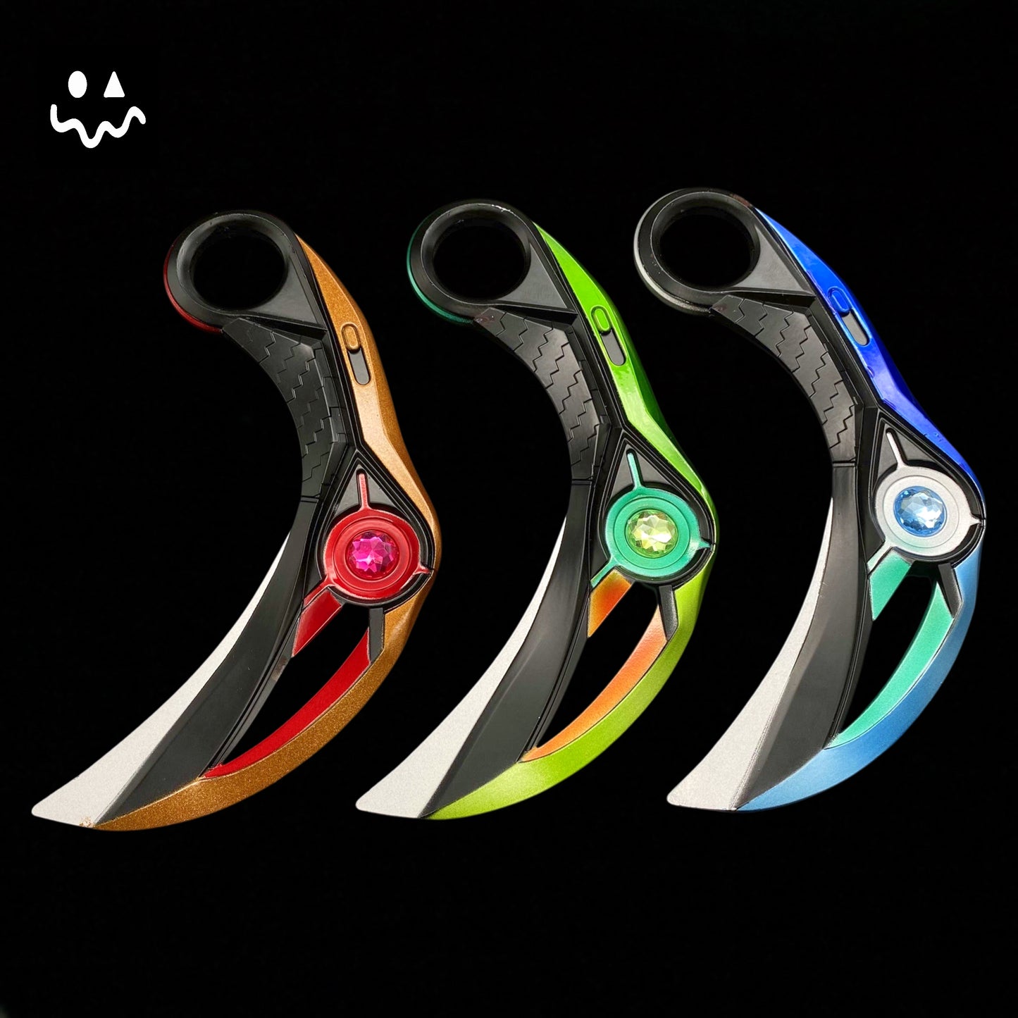 16.5CM/6.4'' Metal Luminous Ion Karambit Replica