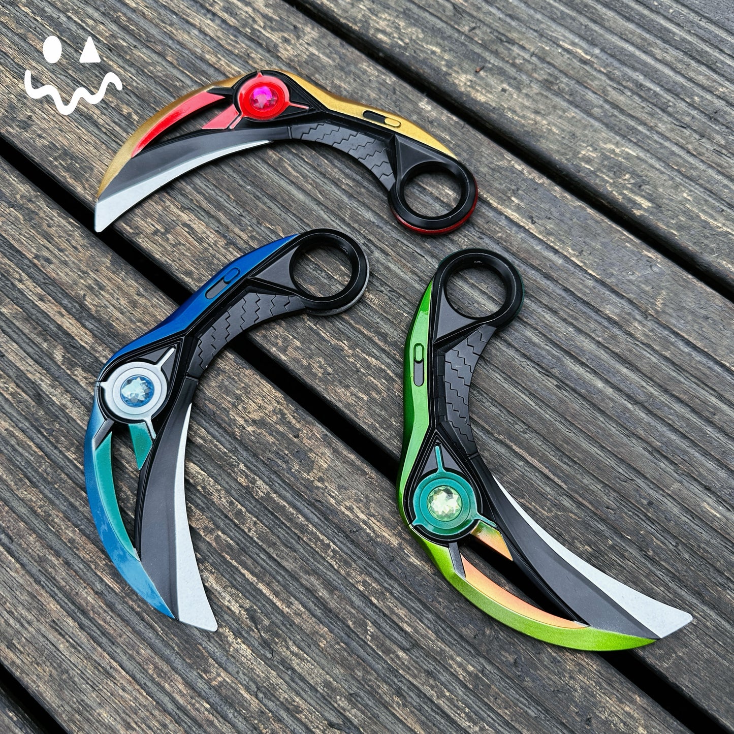 16.5CM/6.4'' Metal Luminous Ion Karambit Replica