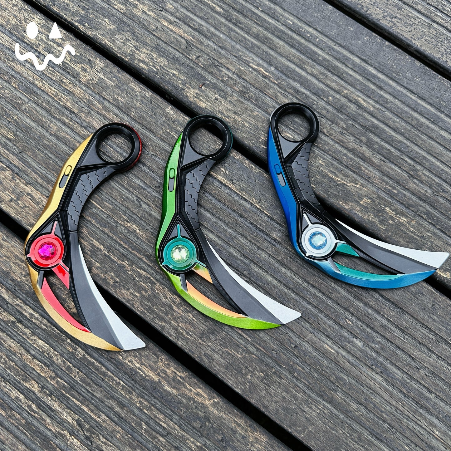 16.5CM/6.4'' Metal Luminous Ion Karambit Replica