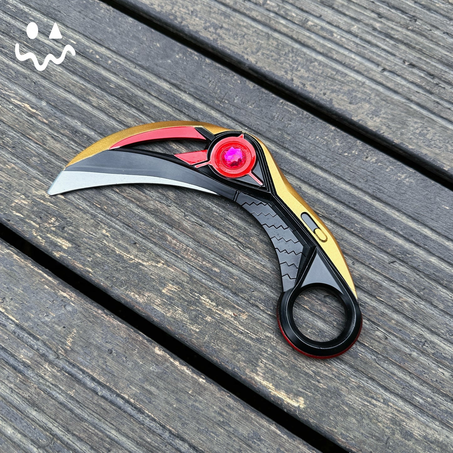 16.5CM/6.4'' Metal Luminous Ion Karambit Replica