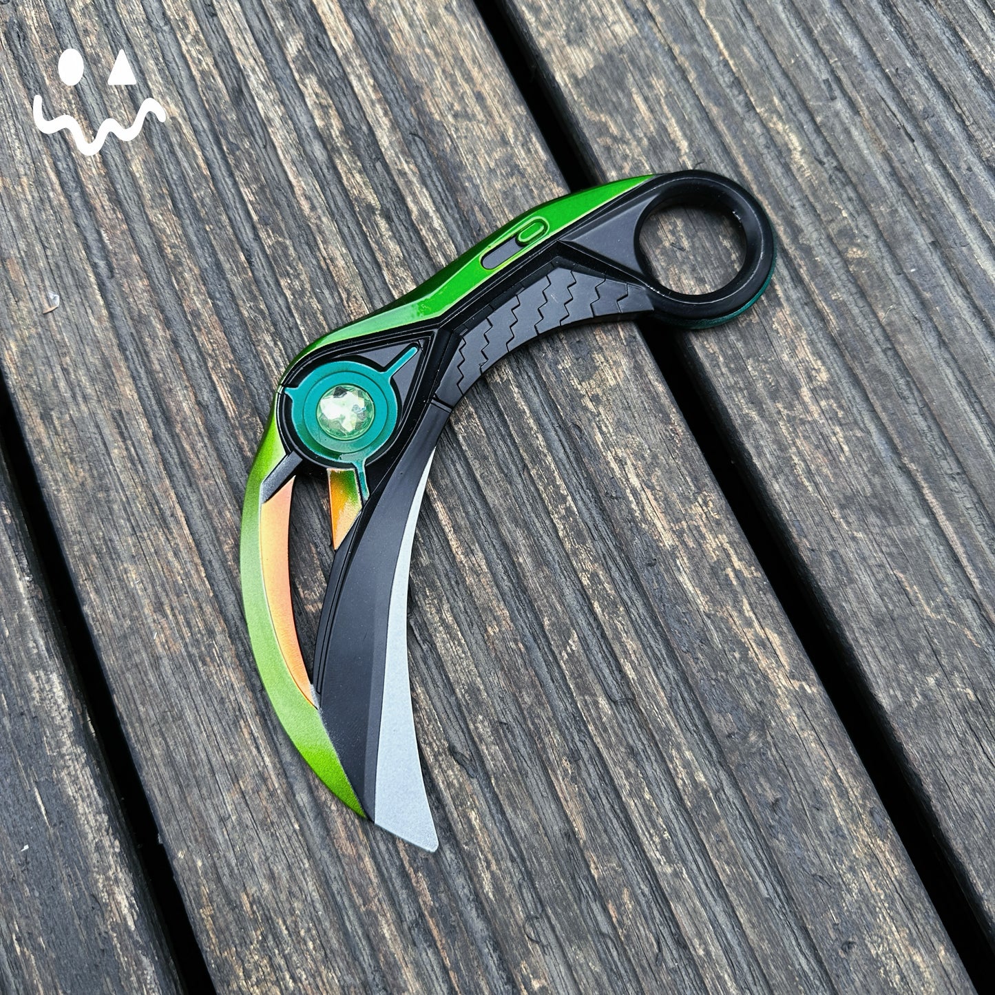 16.5CM/6.4'' Metal Luminous Ion Karambit Replica