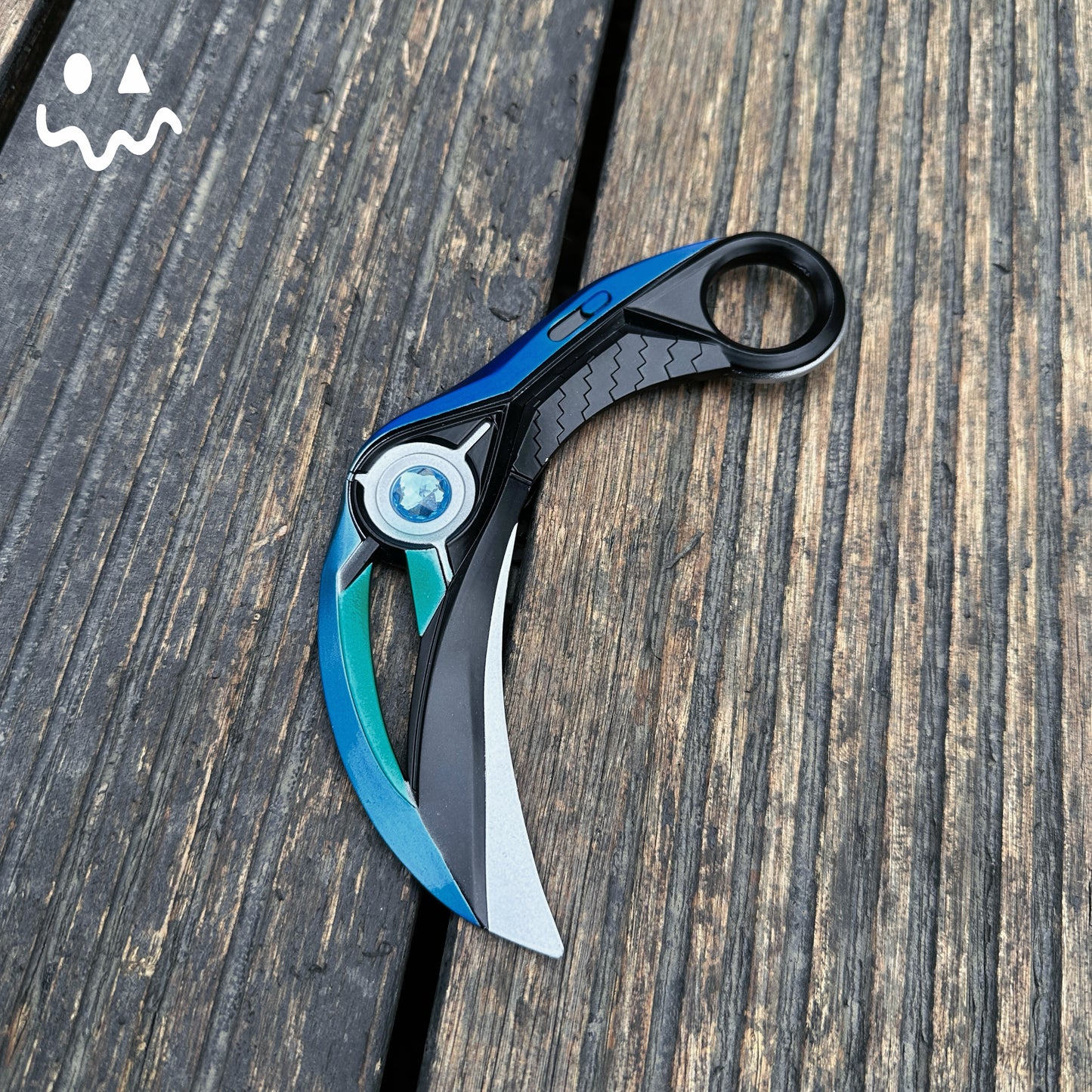 16.5CM/6.4'' Metal Luminous Ion Karambit Replica