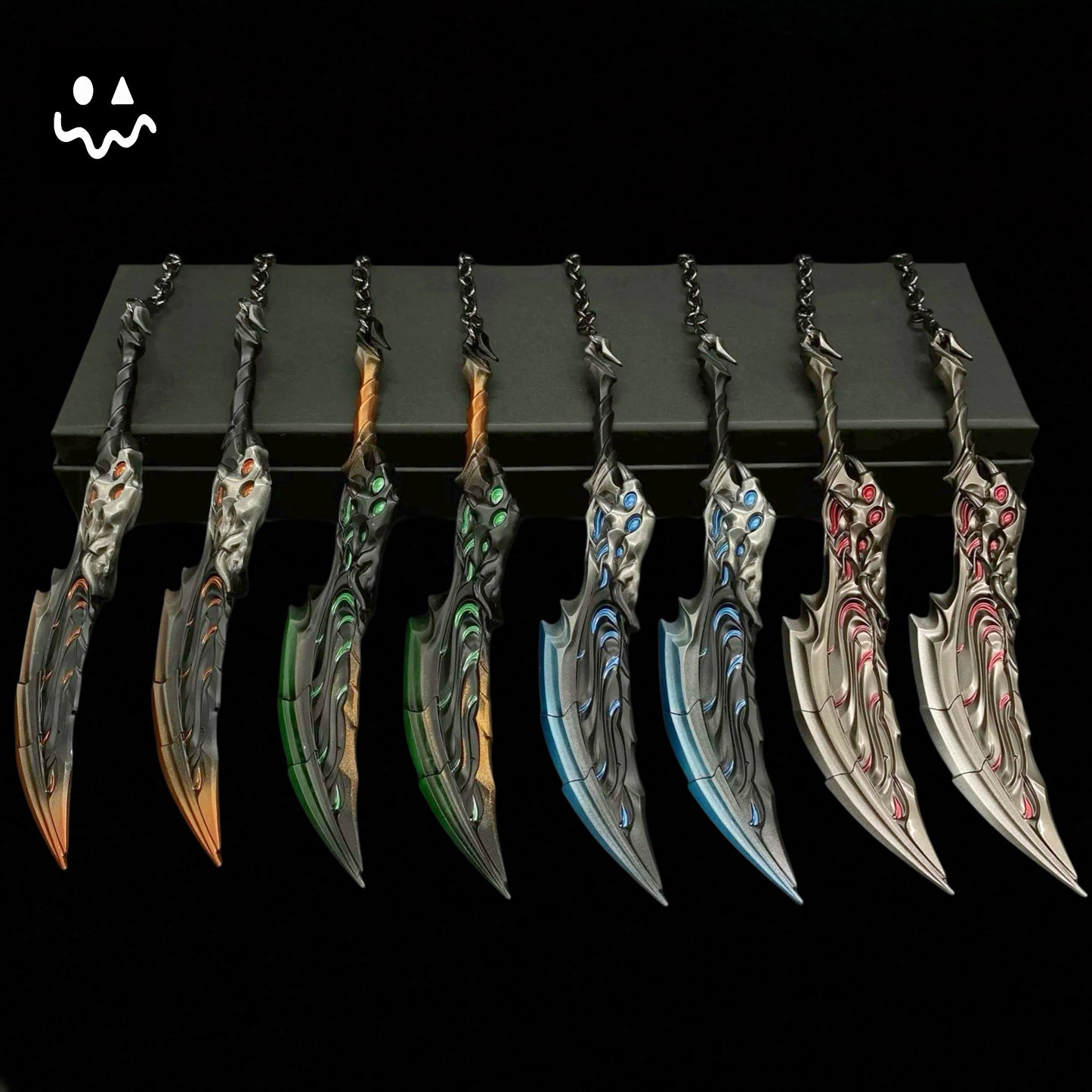 18.5CM/7.28'' Blades Of Primordia Metal Game Prop 4 Colors