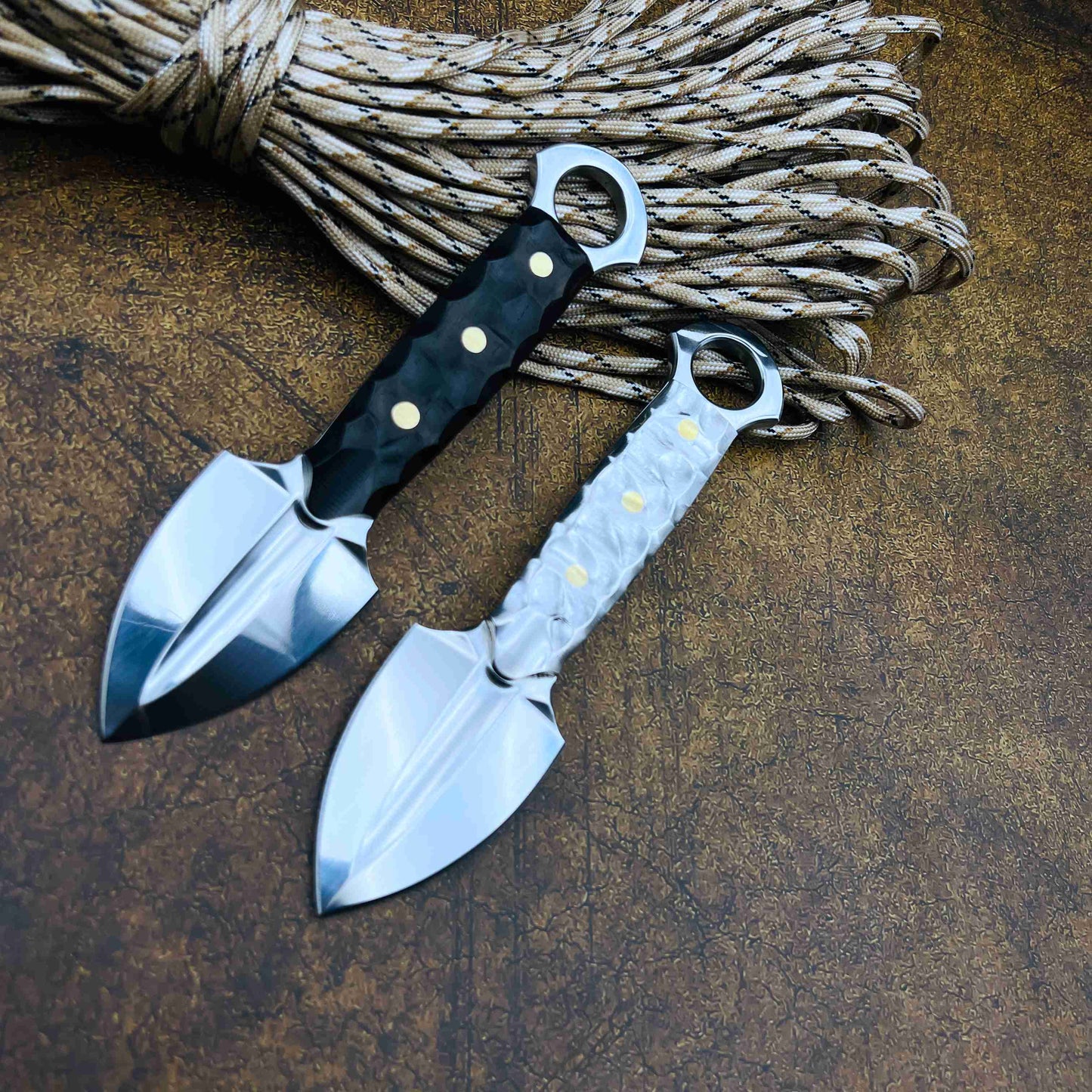 Outdoor camping portable integrated steel shovel knife