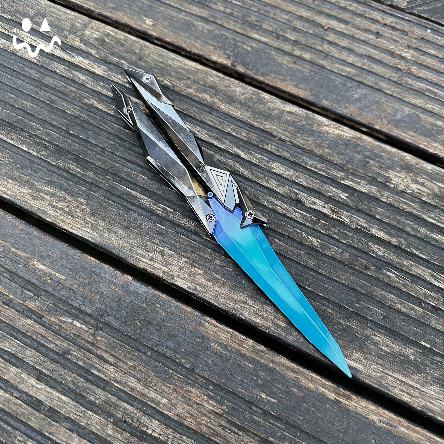 22CM/8.6" Metal Singularity Butterfly Trainer Blunt Knife