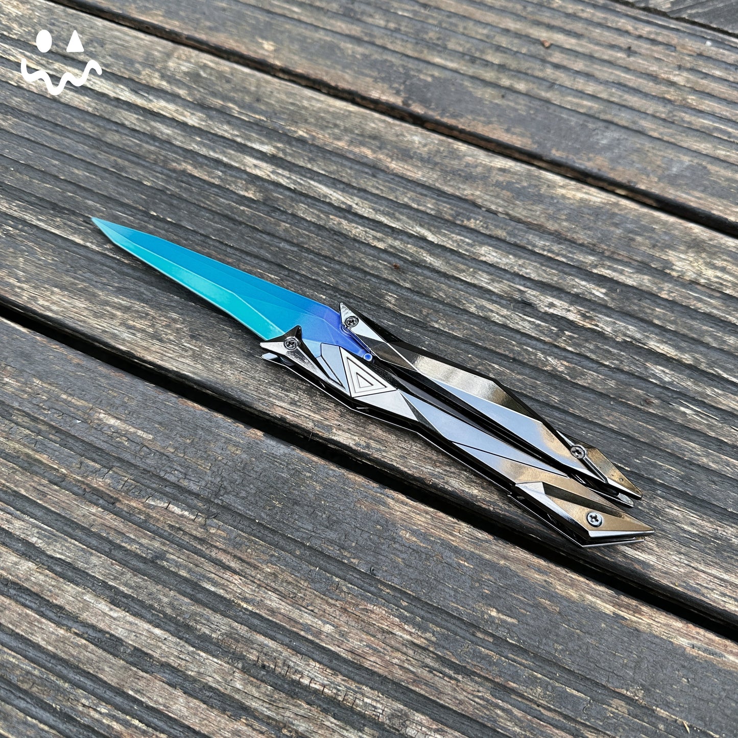 22CM/8.6" Metal Singularity Butterfly Trainer Blunt Knife