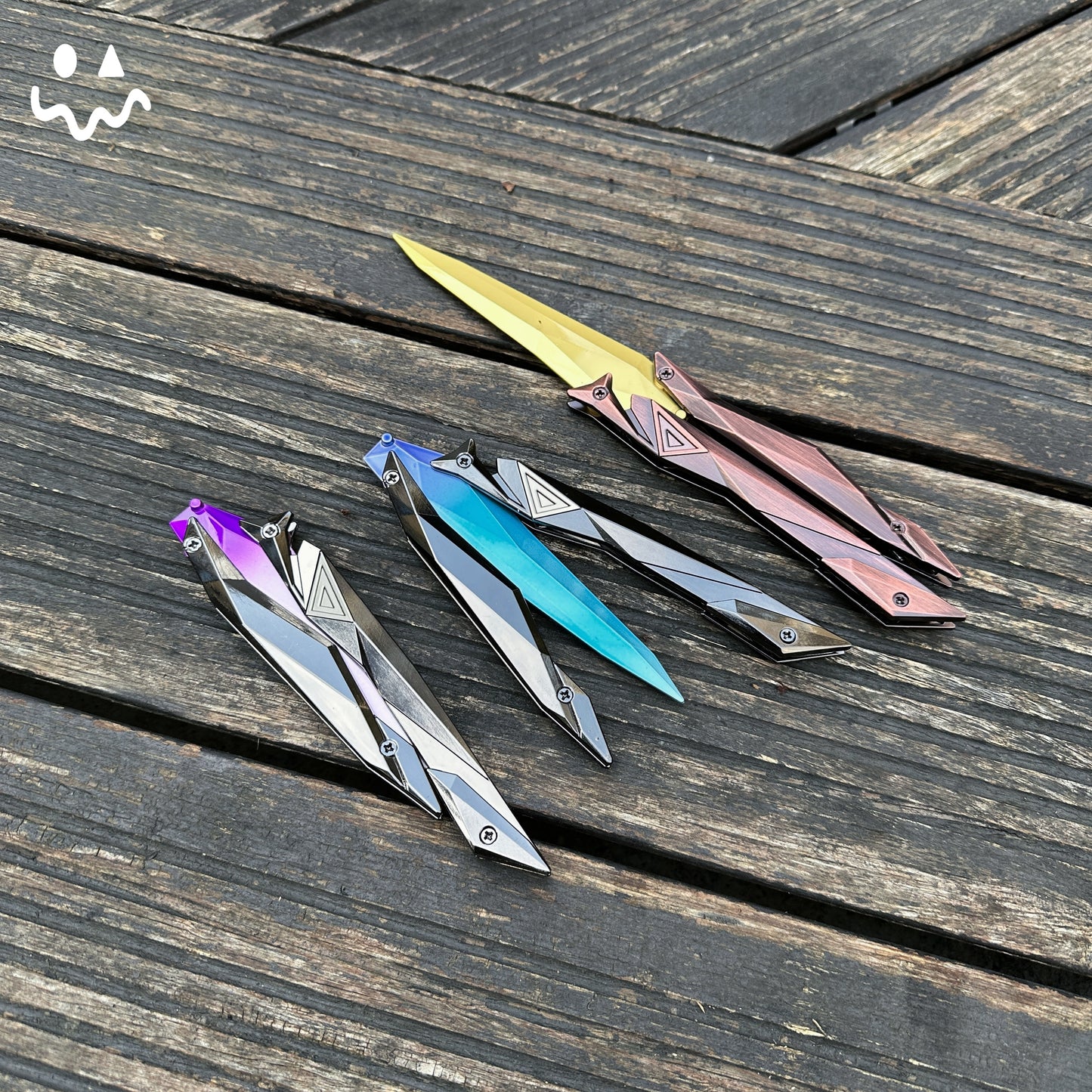 22CM/8.6" Metal Singularity Butterfly Trainer Blunt Knife