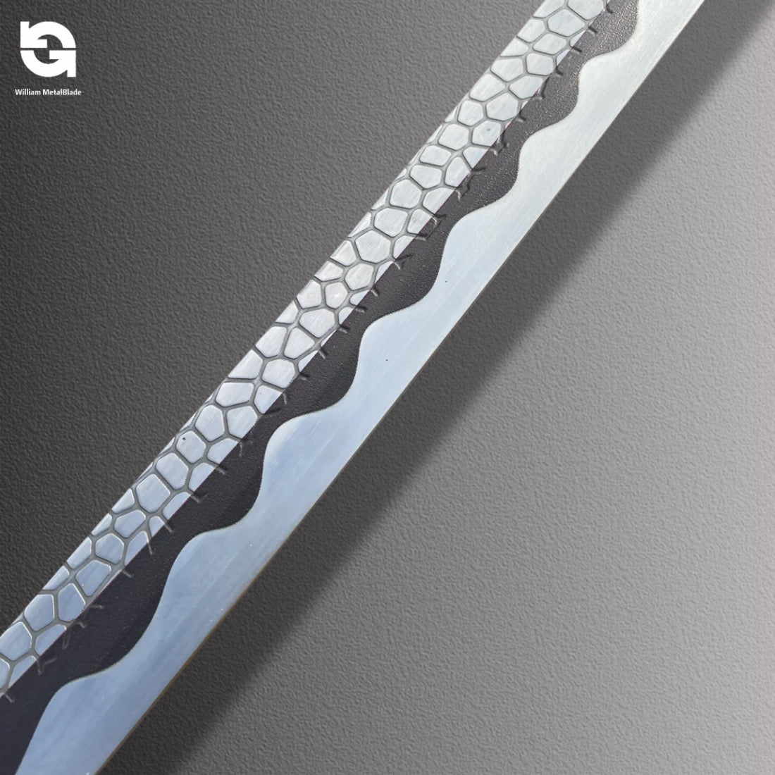 1:1 Life-Size Metal Replica Moonveil Katana Blunt Blade 130CM/51.1"