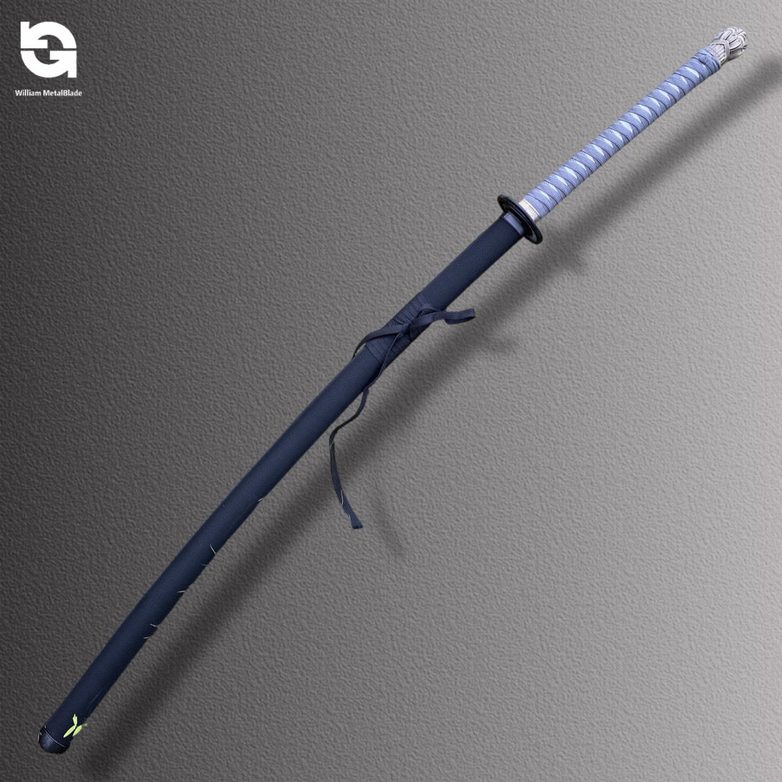 1:1 Life-Size Metal Replica Moonveil Katana Blunt Blade 130CM/51.1"