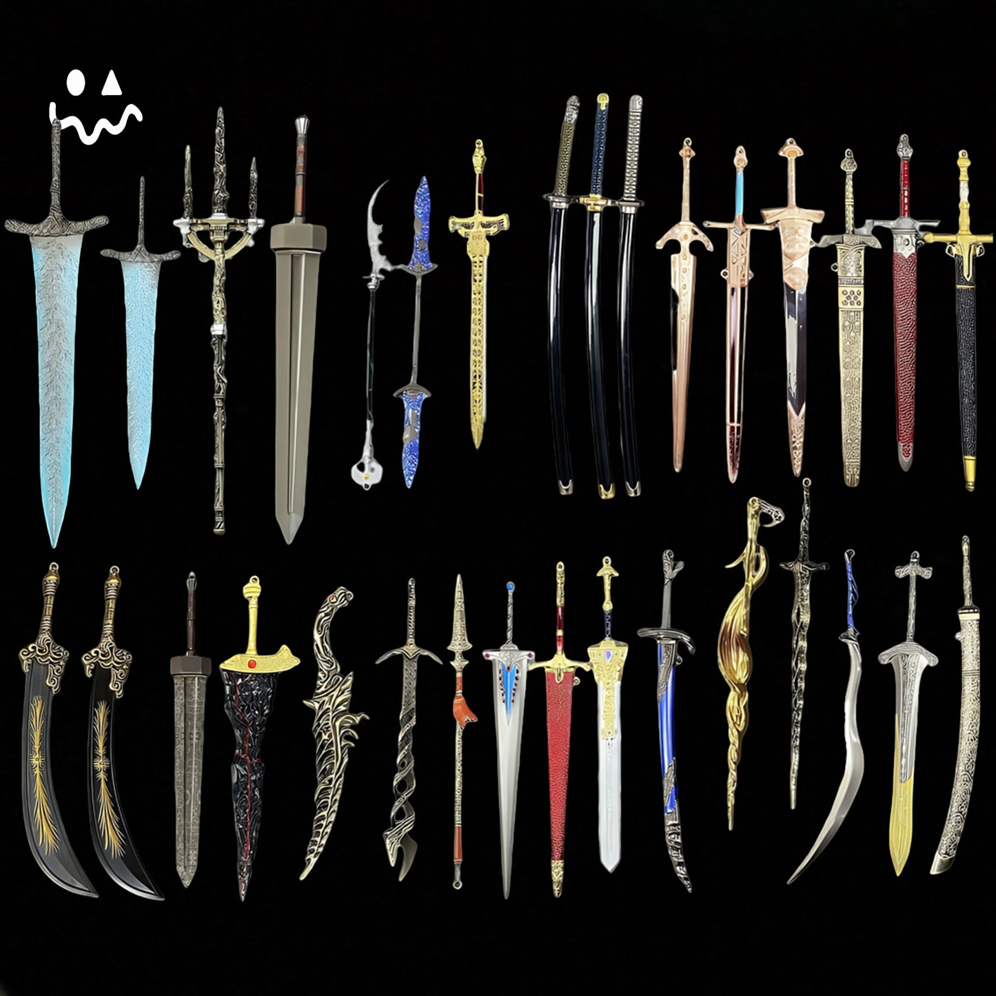 Metal ER Swords Weapons Mini Replica