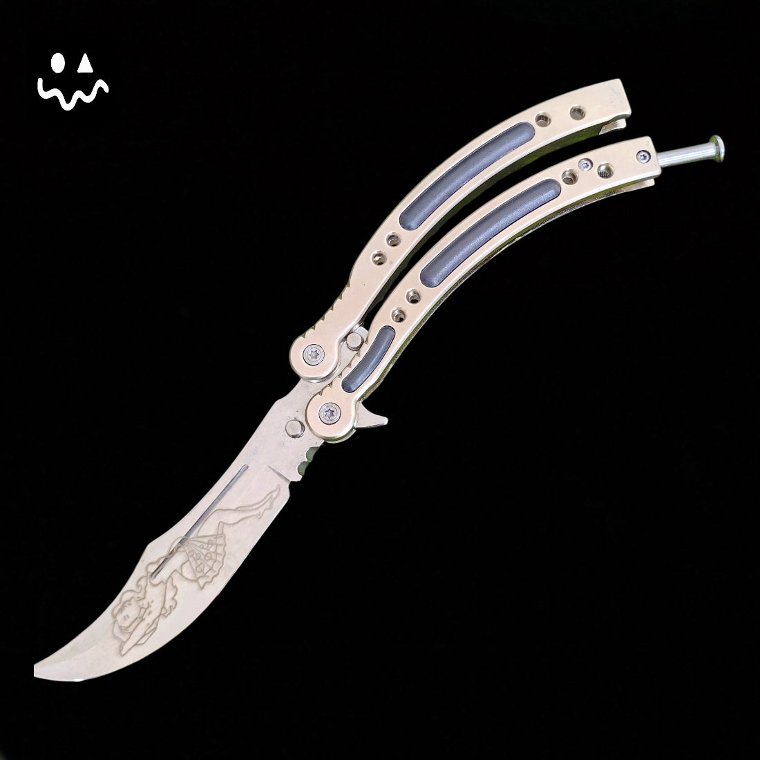 CS Balisong Blunt Blade Trainer Metal Replica Collection
