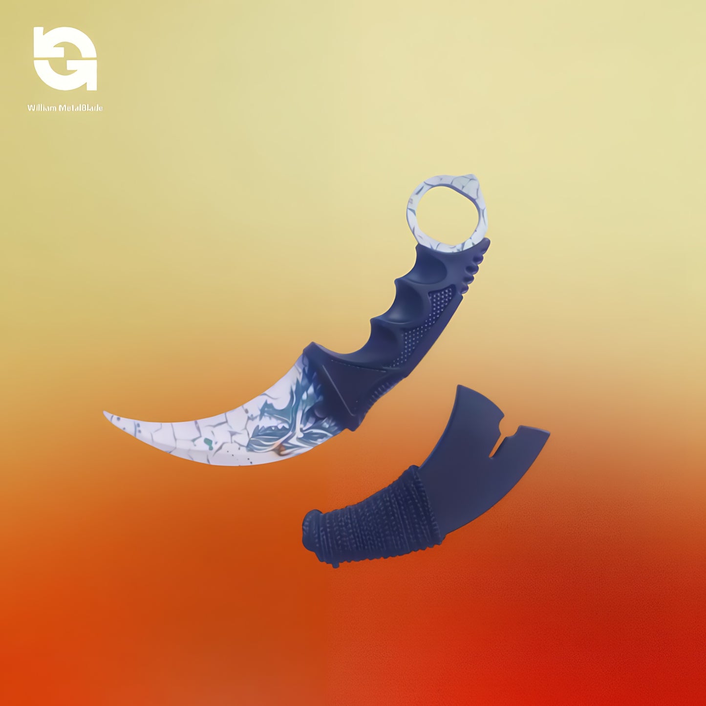 20cm/7.9'' CSGO Karambit Lore Blunt Blade Knife 30 In 1 Pack