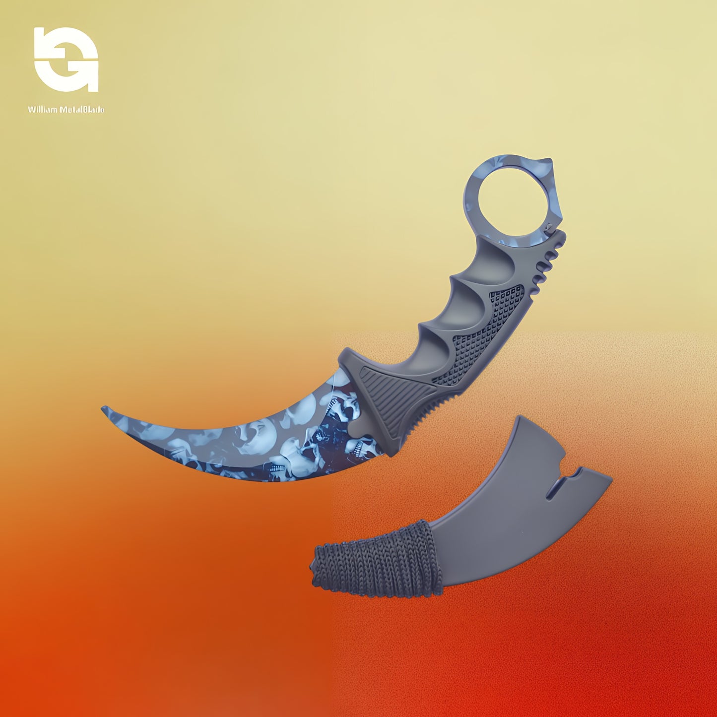 20cm/7.9'' CSGO Karambit Lore Blunt Blade Knife 30 In 1 Pack