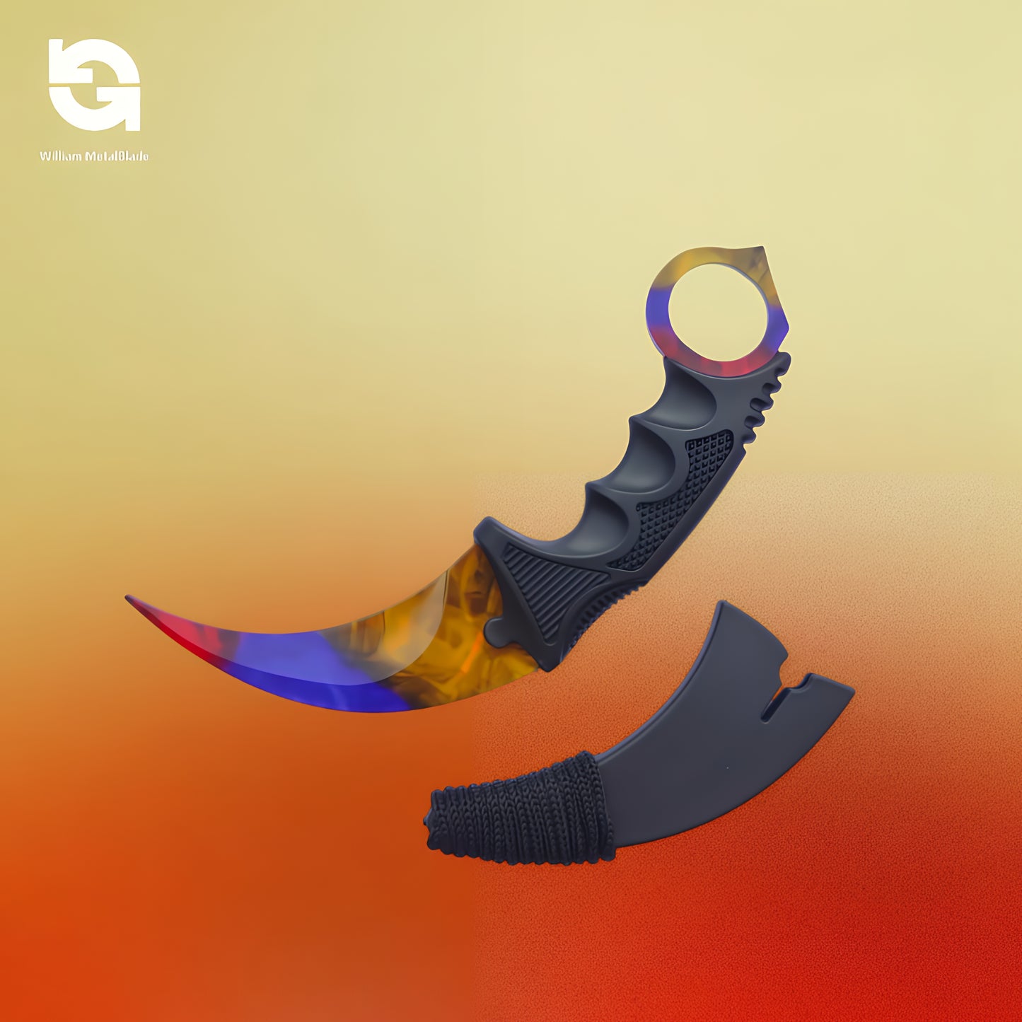 20cm/7.9'' CSGO Karambit Lore Blunt Blade Knife 30 In 1 Pack