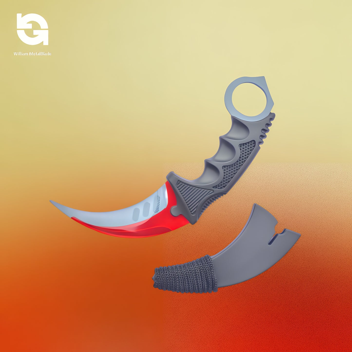 20cm/7.9'' CSGO Karambit Lore Blunt Blade Knife 30 In 1 Pack