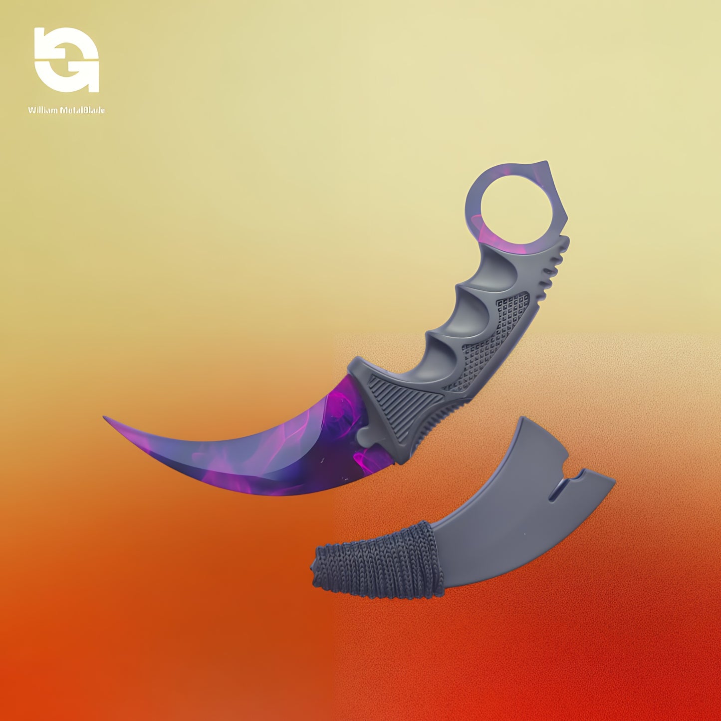 20cm/7.9'' CSGO Karambit Lore Blunt Blade Knife 30 In 1 Pack
