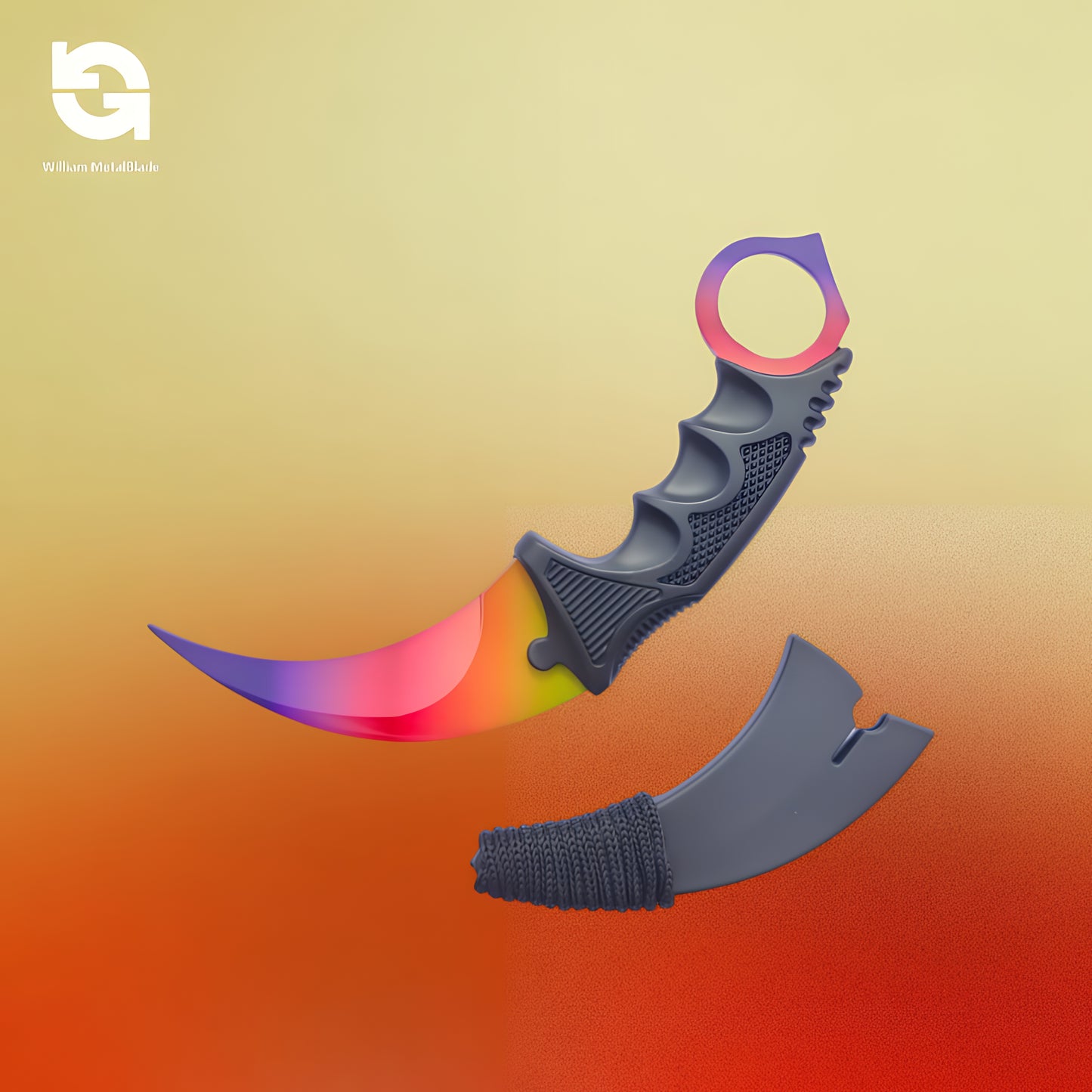 20cm/7.9'' CSGO Karambit Lore Blunt Blade Knife 30 In 1 Pack