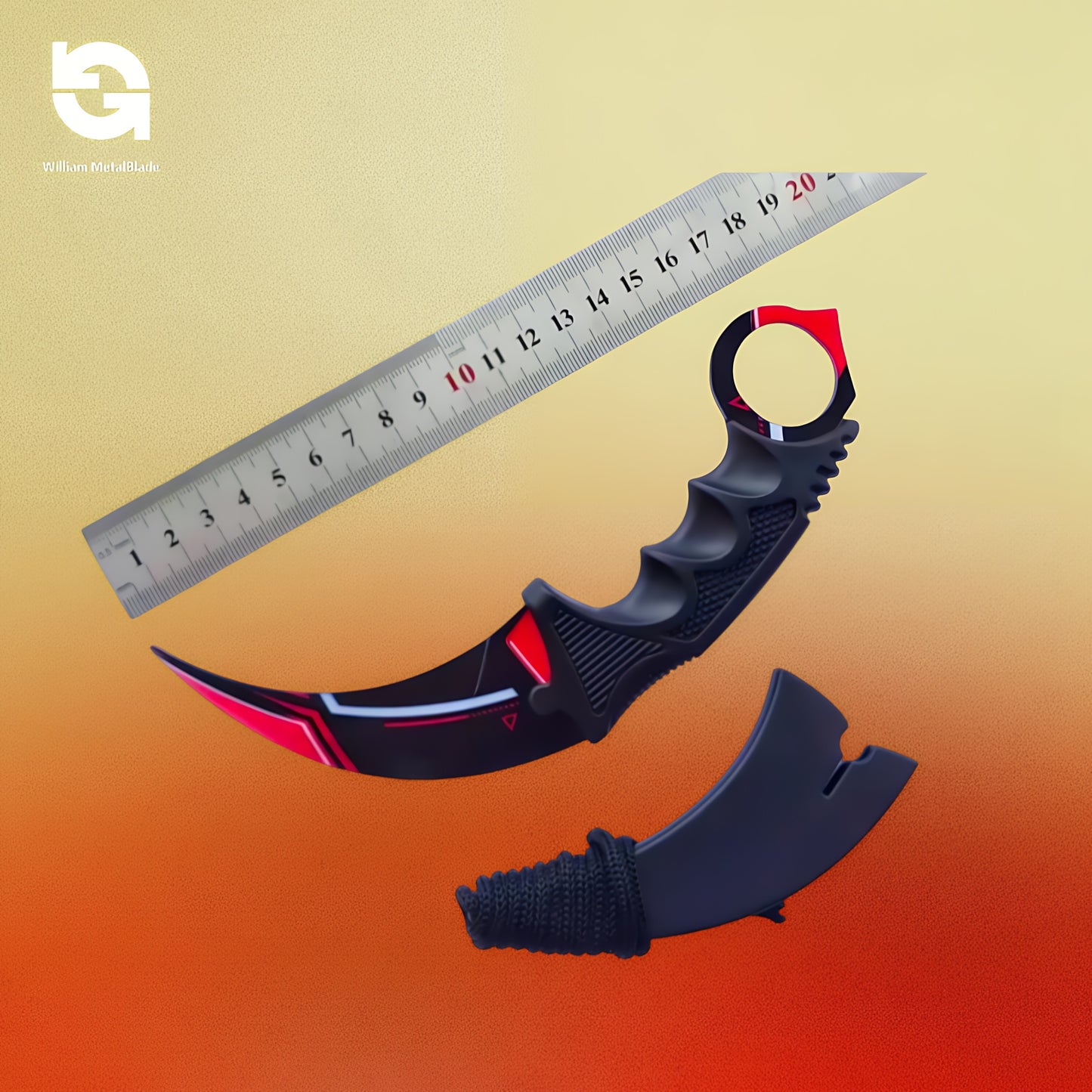 20cm/7.9'' CSGO Karambit Lore Blunt Blade Knife 30 In 1 Pack