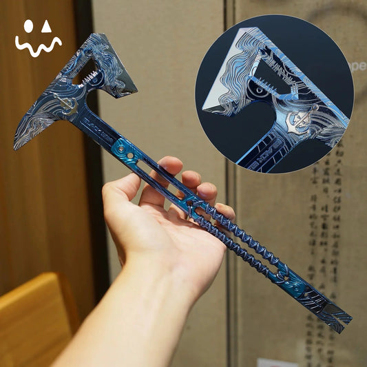 35CM/8.6" Delta Force Black Sea Tactical Axe Metal Replica