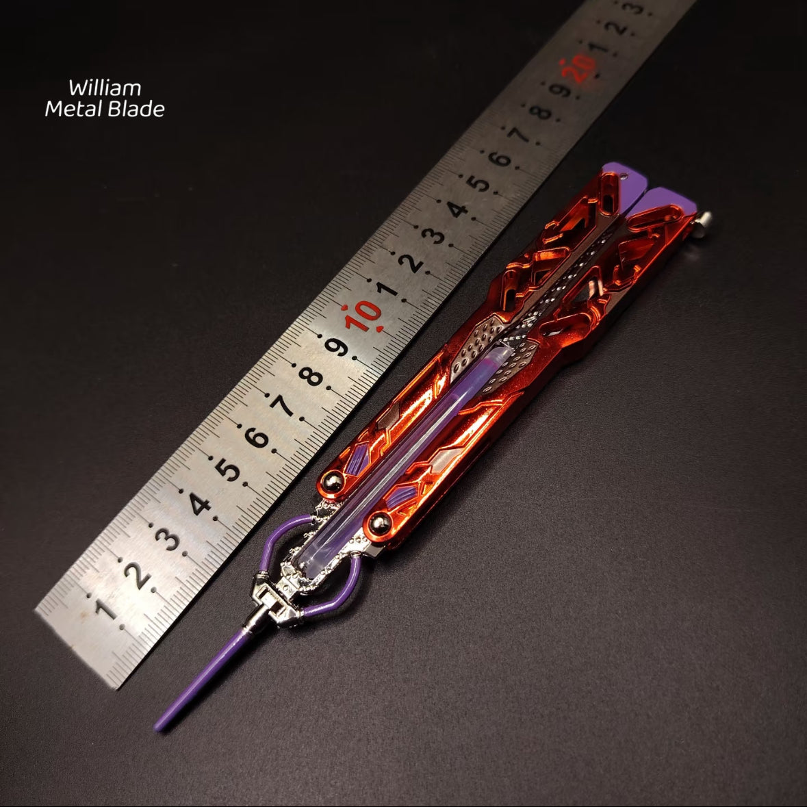 21CM/8.2 " Octane Heirloom Recolor Real Liquid Tube Craft Balisong Replica