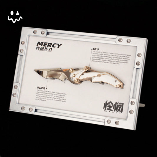 22CM/8.6" Delta Force MERCY Folding-Knife Trailer & Metal Photo Frame