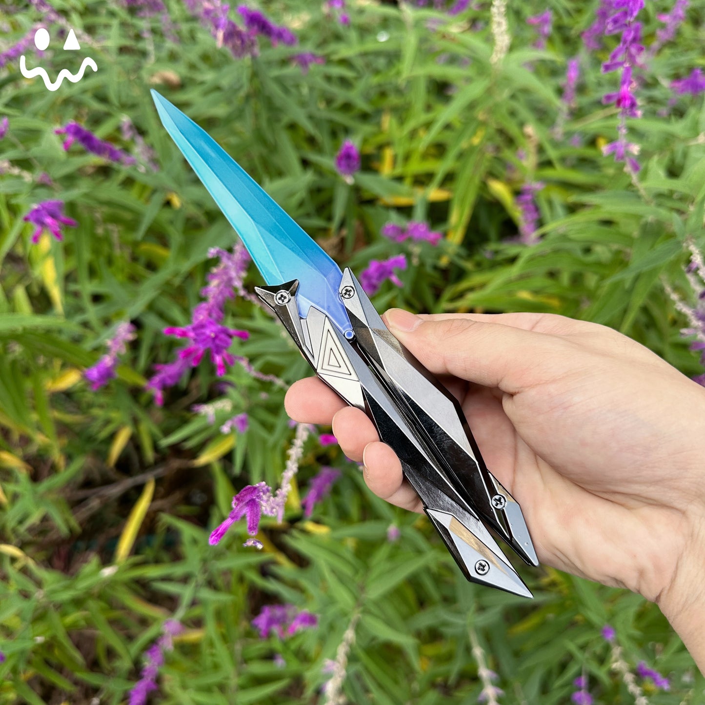 22CM/8.6" Metal Singularity Butterfly Trainer Blunt Knife
