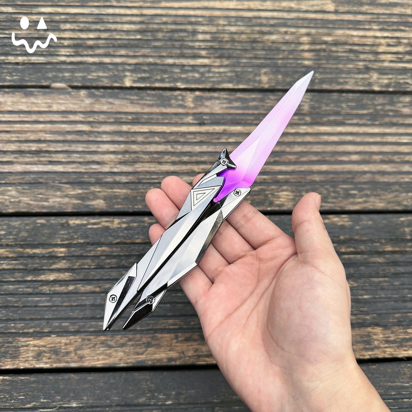 22CM/8.6" Metal Singularity Butterfly Trainer Blunt Knife