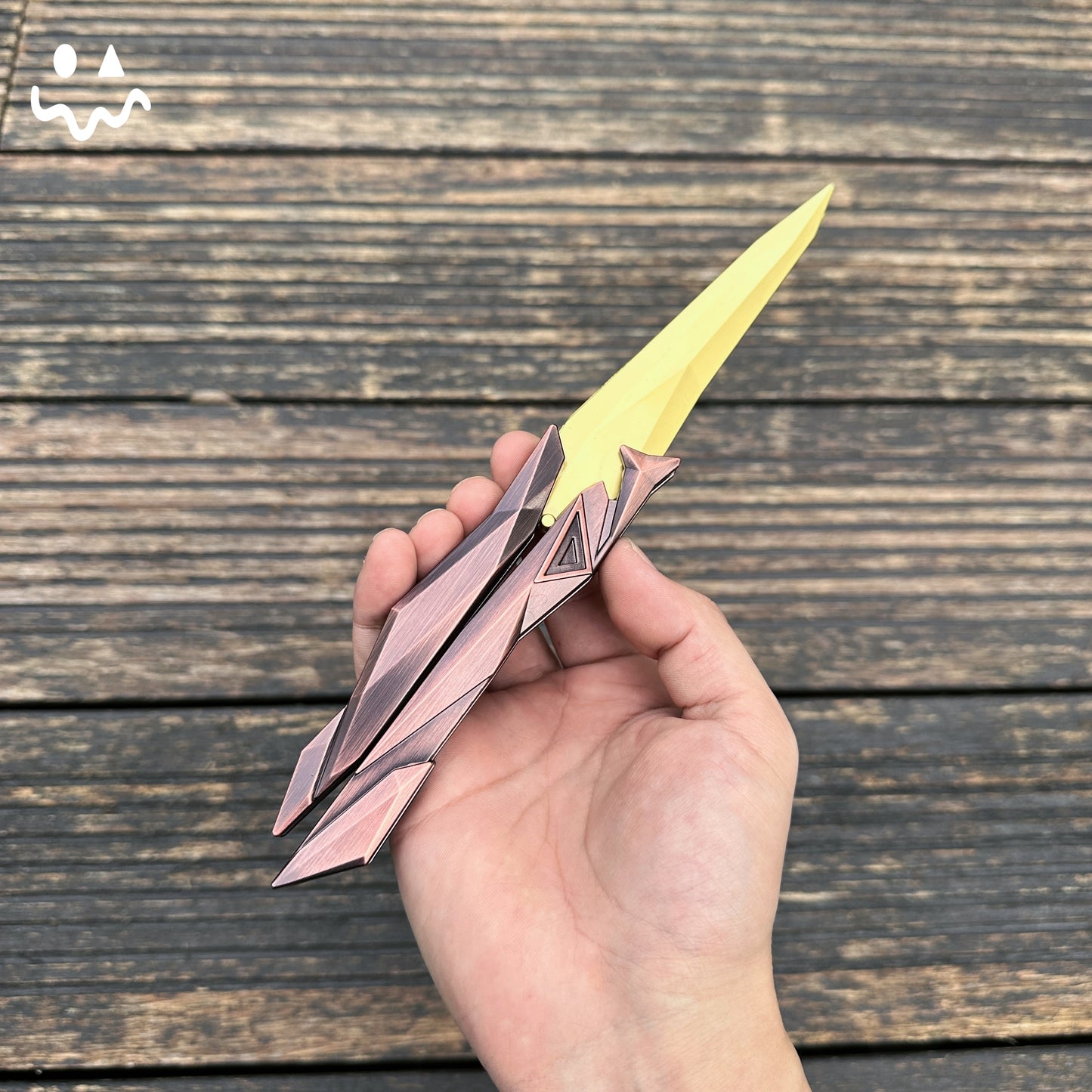 22CM/8.6" Metal Singularity Butterfly Trainer Blunt Knife