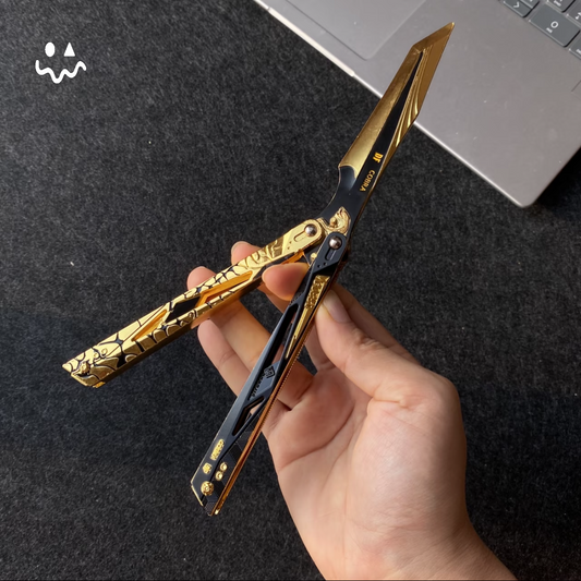 22CM/8.7" Metal Cobra Vanguard Butterfly Knife