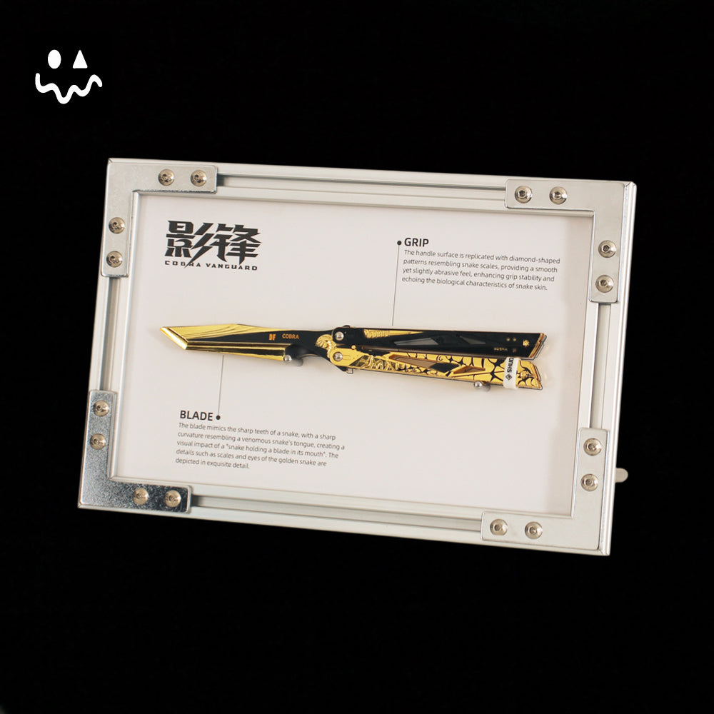 22CM/8.7" Metal Cobra Vanguard Butterfly Knife