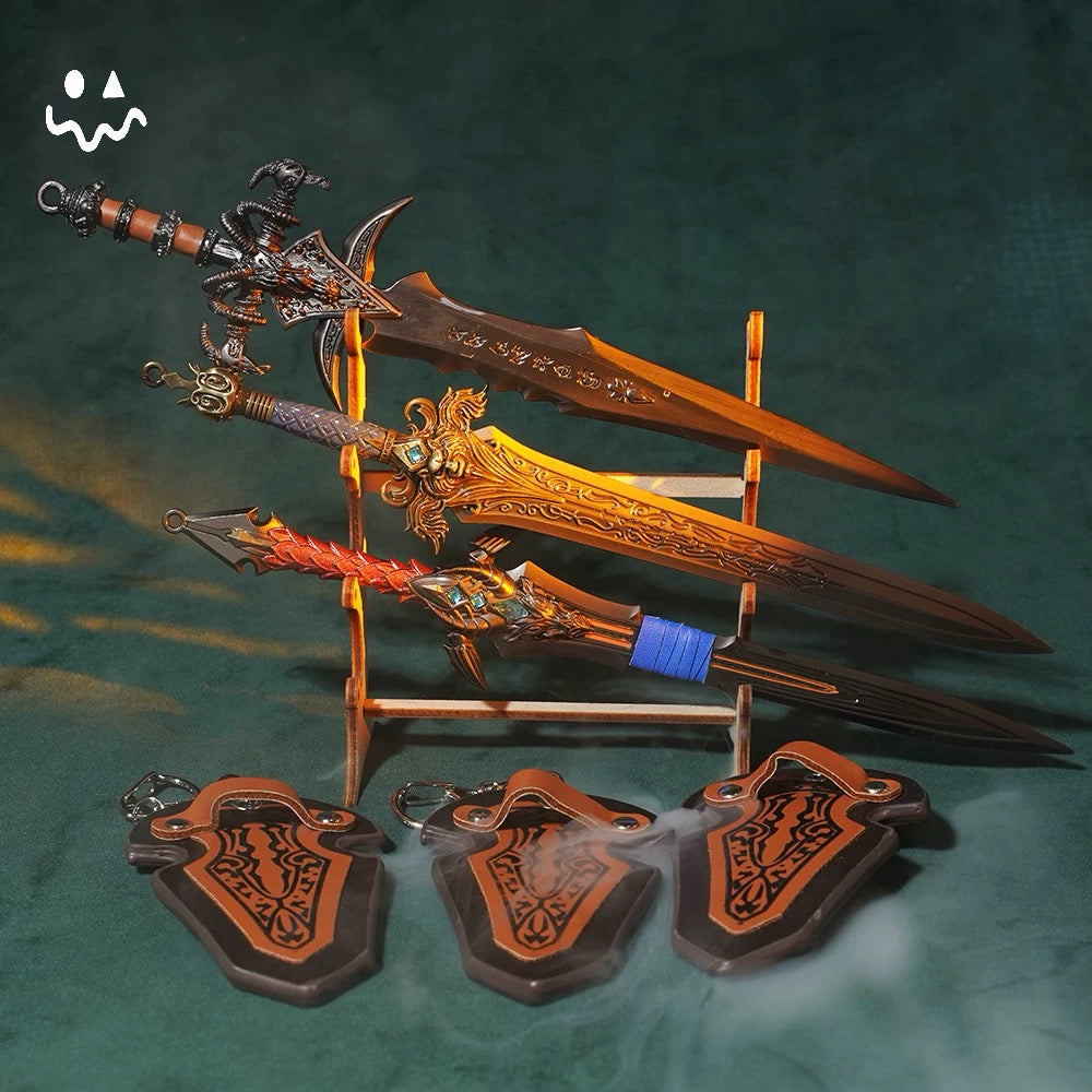 22CM/8.7" WOW Classical Weapon Collection 3 in 1 Pack
