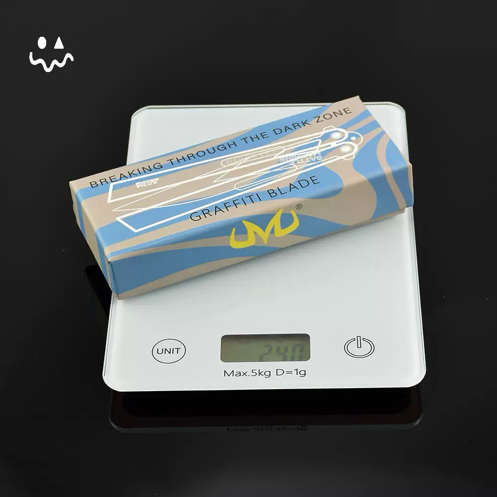 25CM/9.8" Arena Breakout Graffiti Balisong Trainer Props Metal Replica