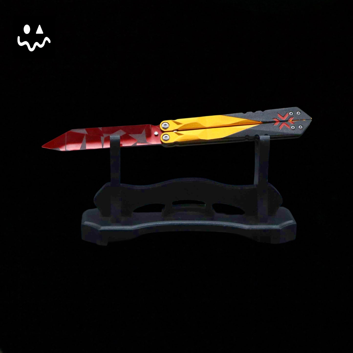 25CM/9.8 High-quality Metal Champion Knife Red Blunt Blade Trainer Cosplay Prop