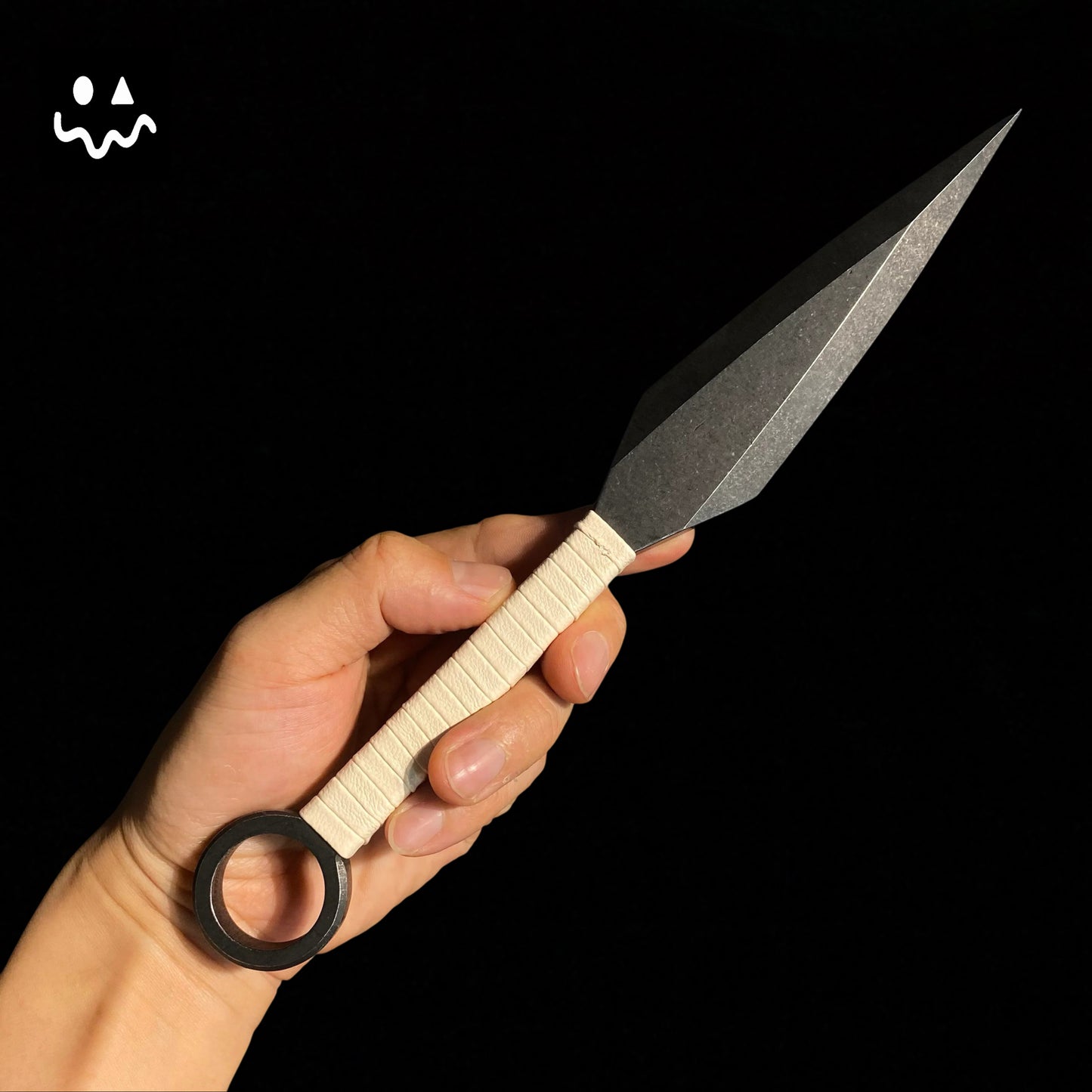 25CM/9.9" Dark Thorn CR12MOV Steel Outdoor Tool Kunai