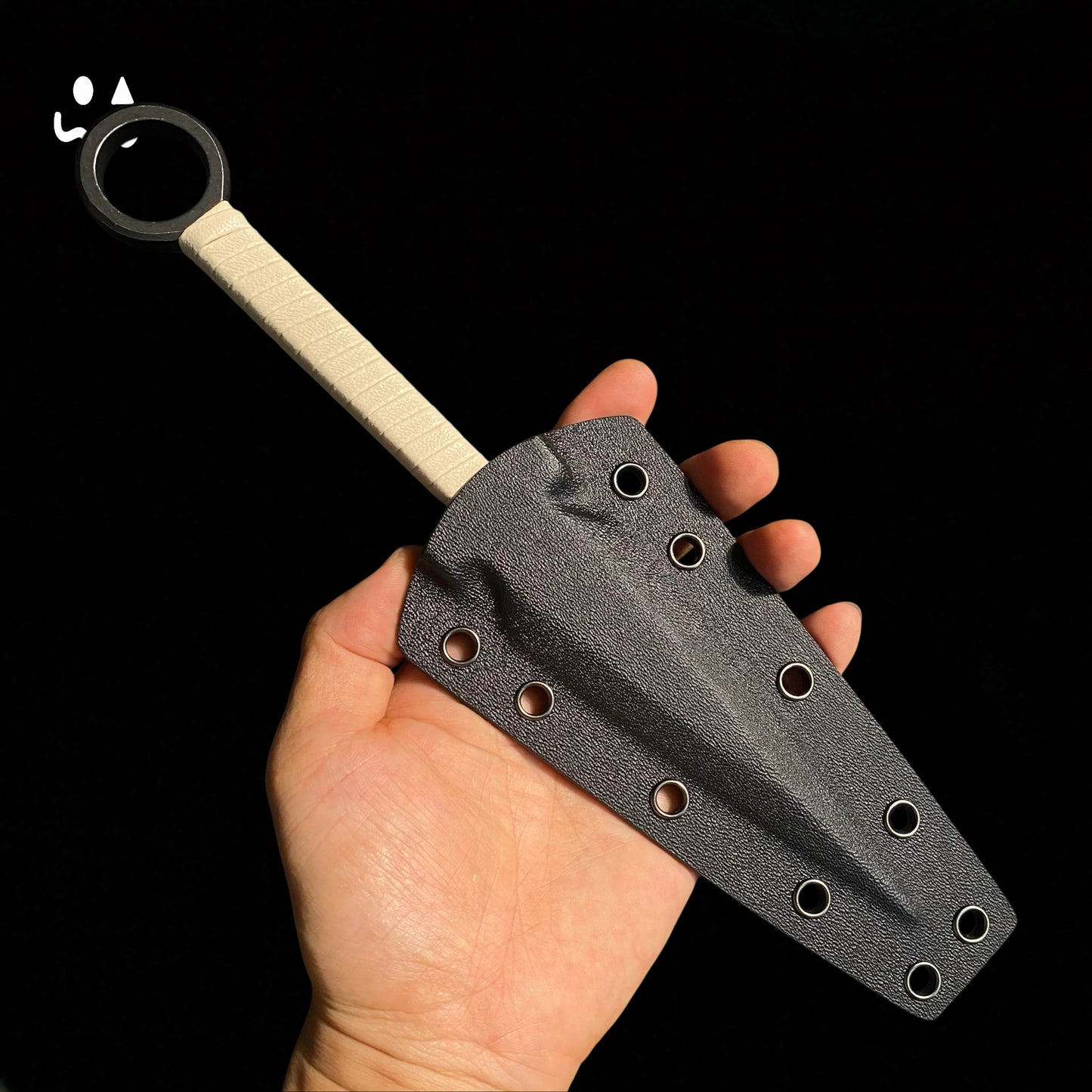 25CM/9.9" Dark Thorn CR12MOV Steel Outdoor Tool Kunai