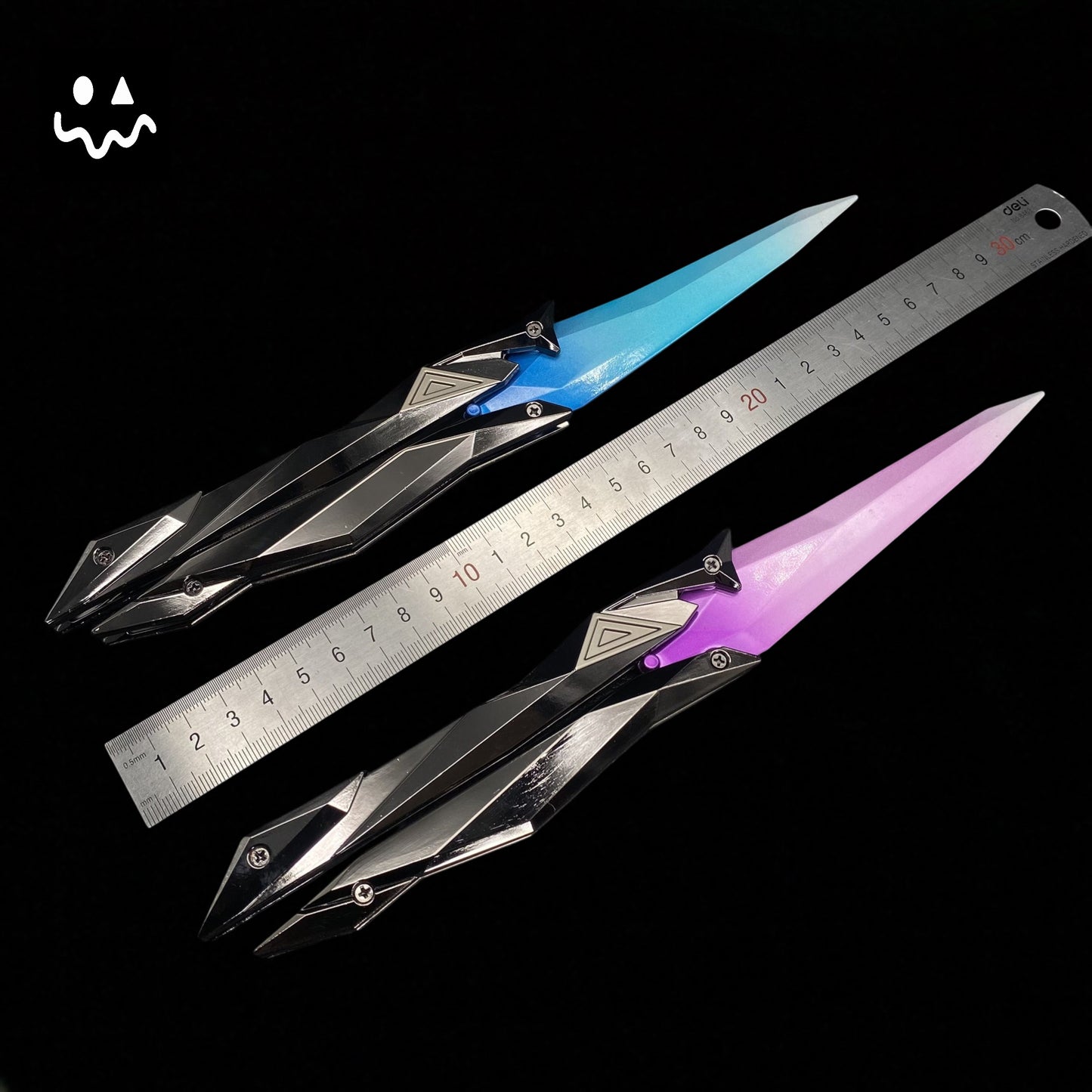 27CM/10.6" High-quality Singularity 2.0 Butterfly Knife Metal Replica