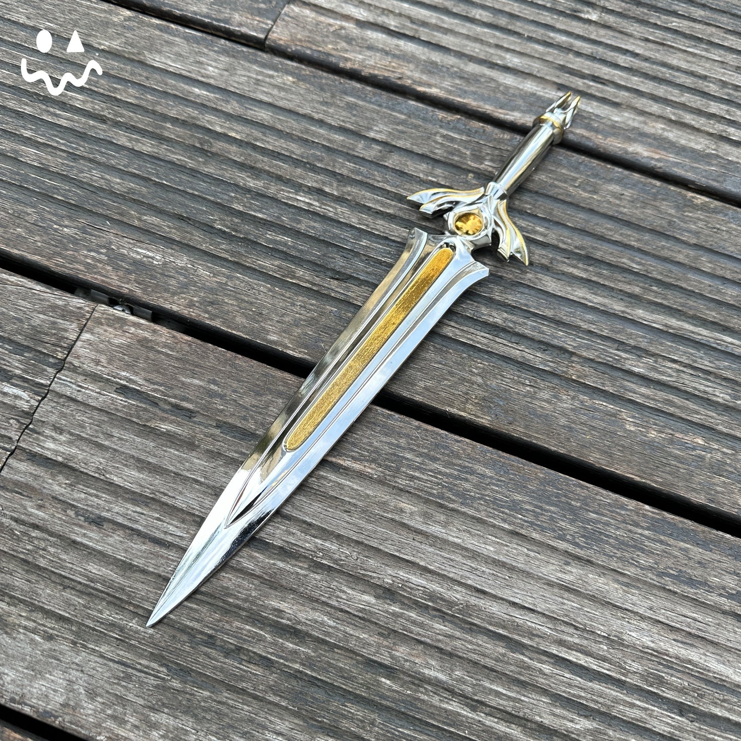 28CM/11.0 Tethered Realms Sword Metal Blunt Blade Cosplay Replica