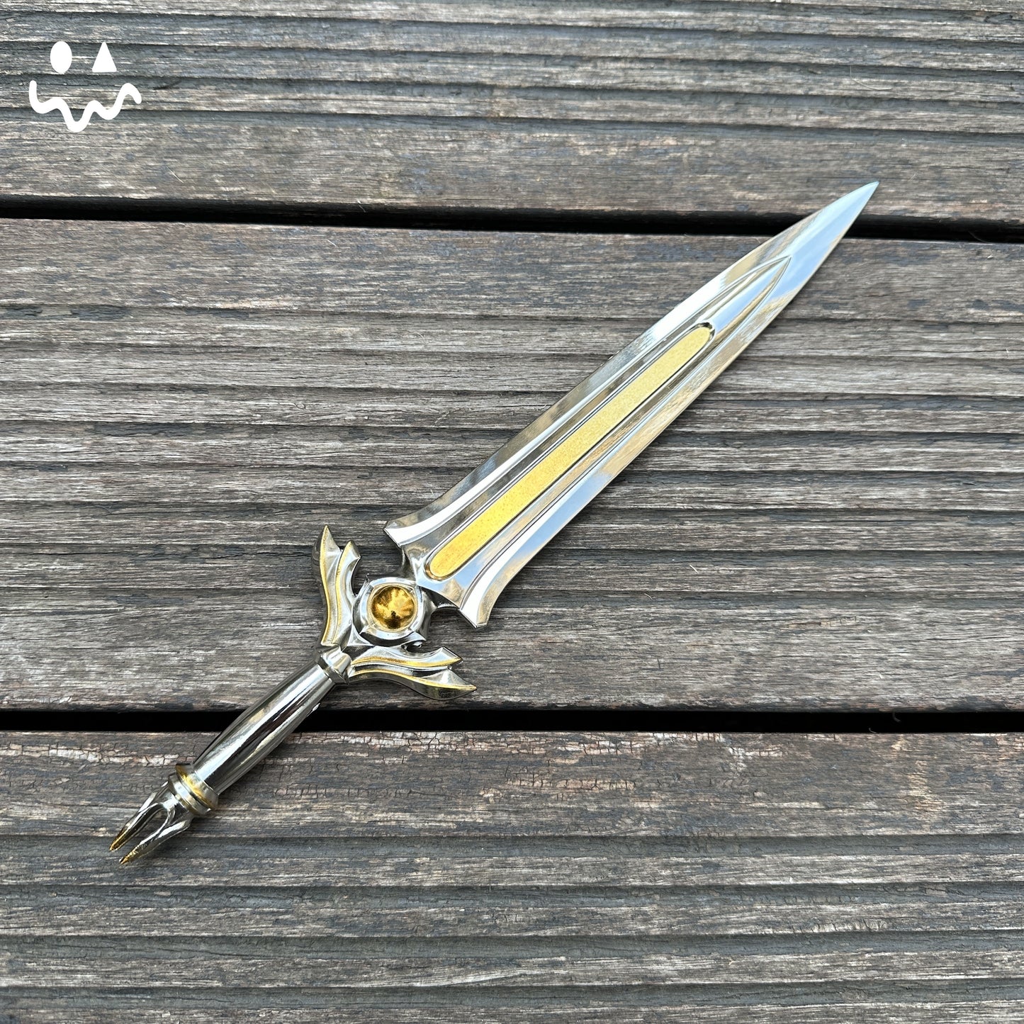 28CM/11.0 Tethered Realms Sword Metal Blunt Blade Cosplay Replica