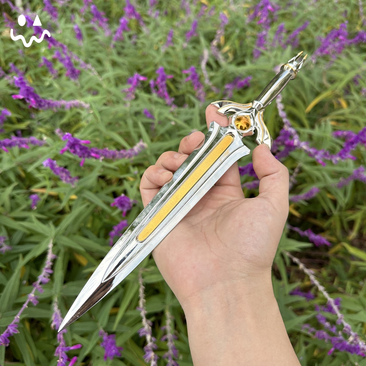 28CM/11.0 Tethered Realms Sword Metal Blunt Blade Cosplay Replica