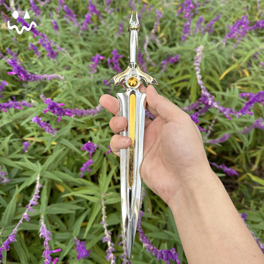 28CM/11.0 Tethered Realms Sword Metal Blunt Blade Cosplay Replica