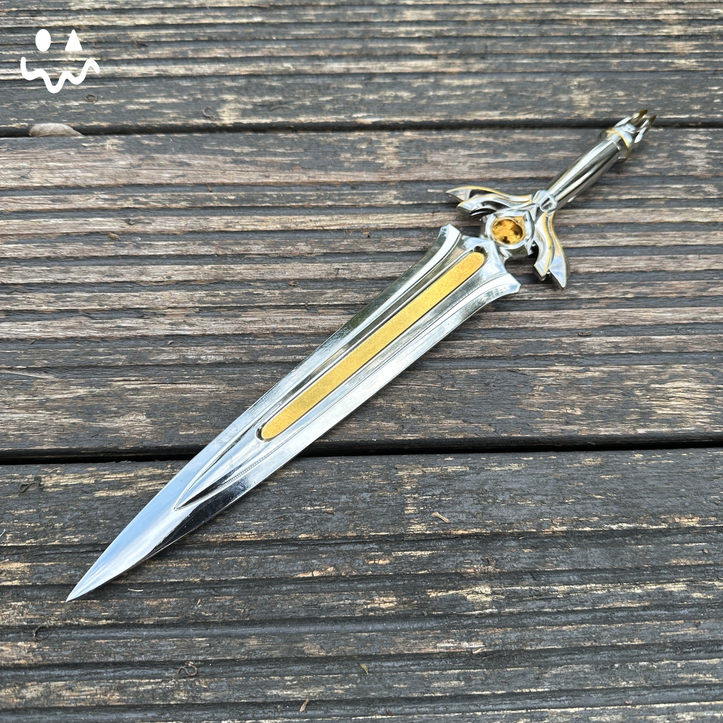 28CM/11.0 Tethered Realms Sword Metal Blunt Blade Cosplay Replica