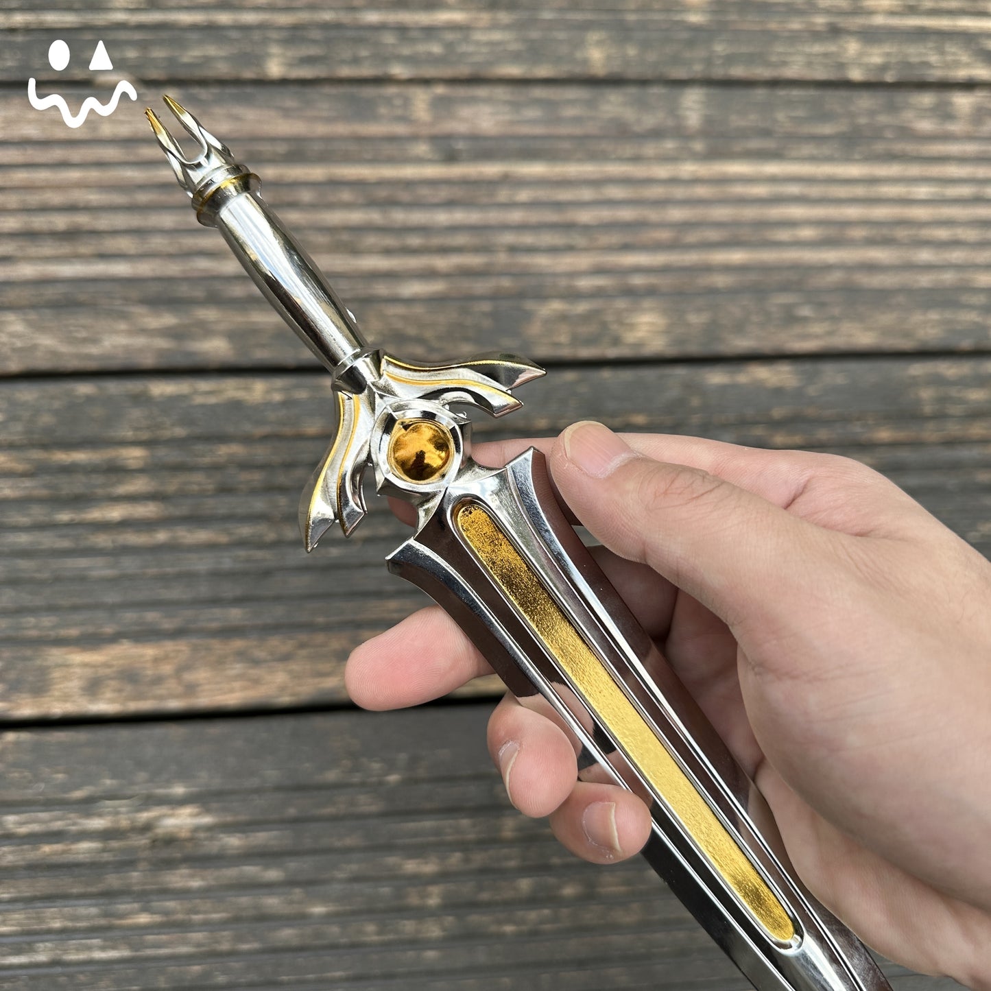 28CM/11.0 Tethered Realms Sword Metal Blunt Blade Cosplay Replica