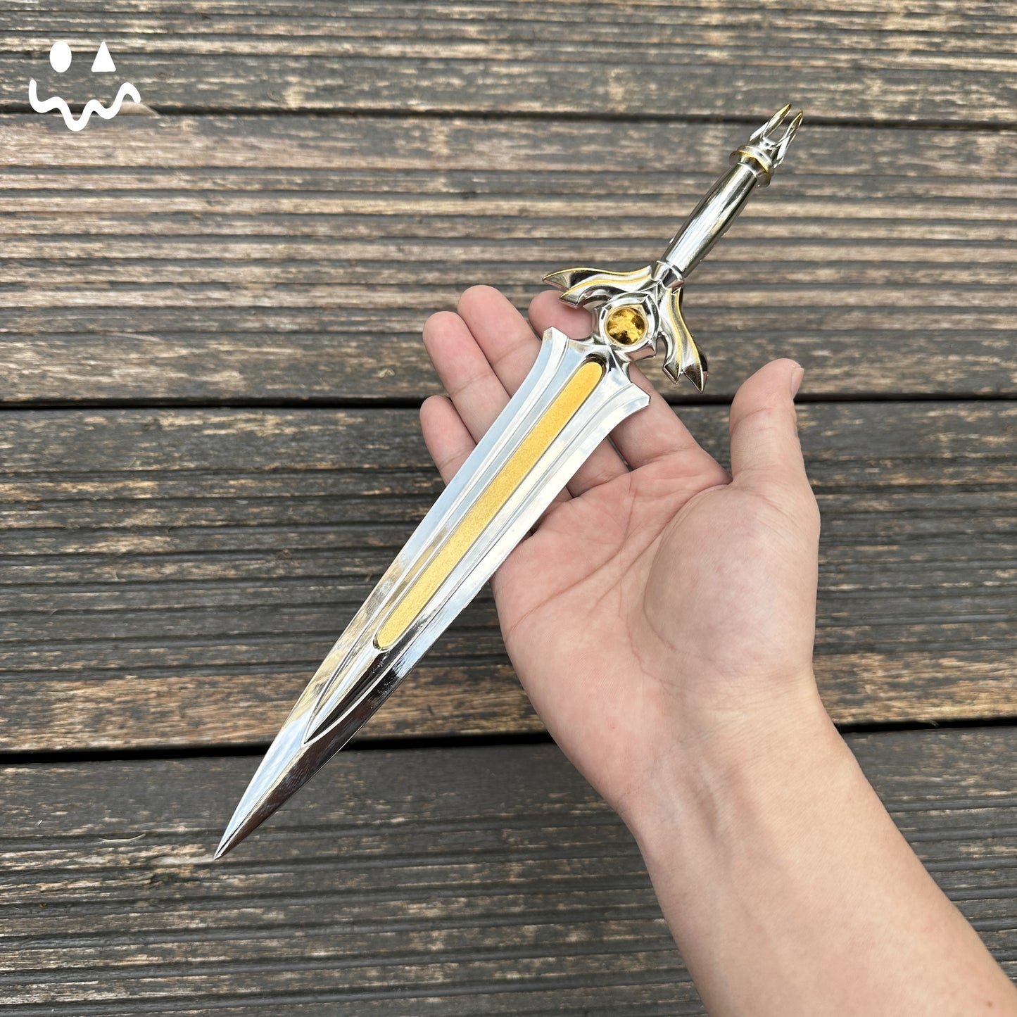 28CM/11.0 Tethered Realms Sword Metal Blunt Blade Cosplay Replica