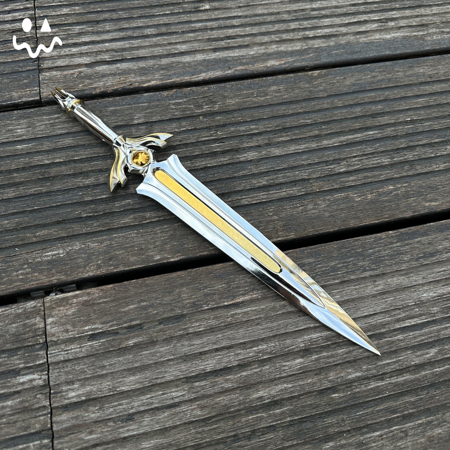 28CM/11.0 Tethered Realms Sword Metal Blunt Blade Cosplay Replica