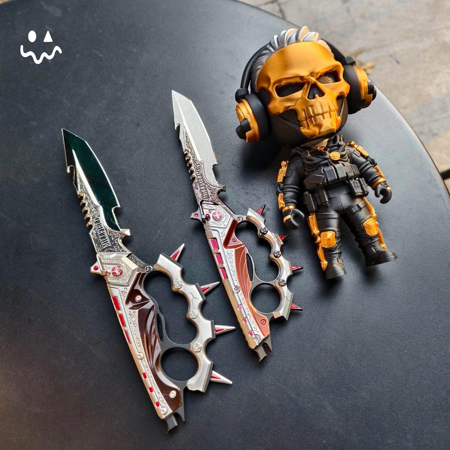 28CM/11" Delta Force Creed Knife Metal Blunt Replica