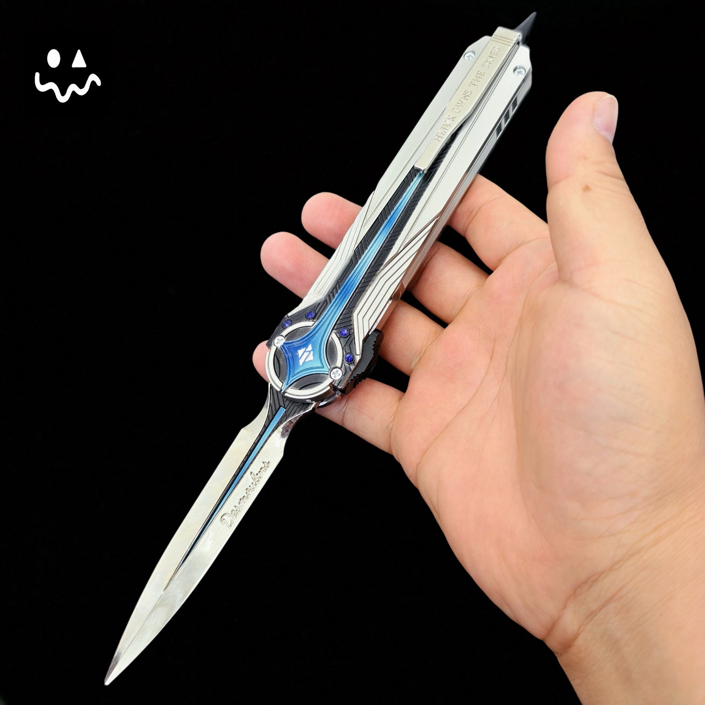 28CM/11" DF Polaris Knife Scalable Blunt Blade Metal Replica