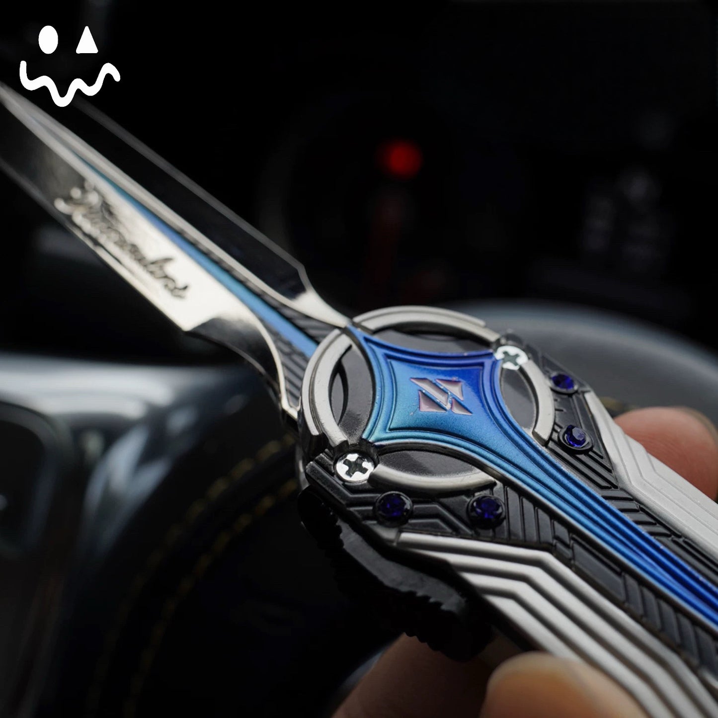28CM/11" DF Polaris Knife Scalable Blunt Blade Metal Replica