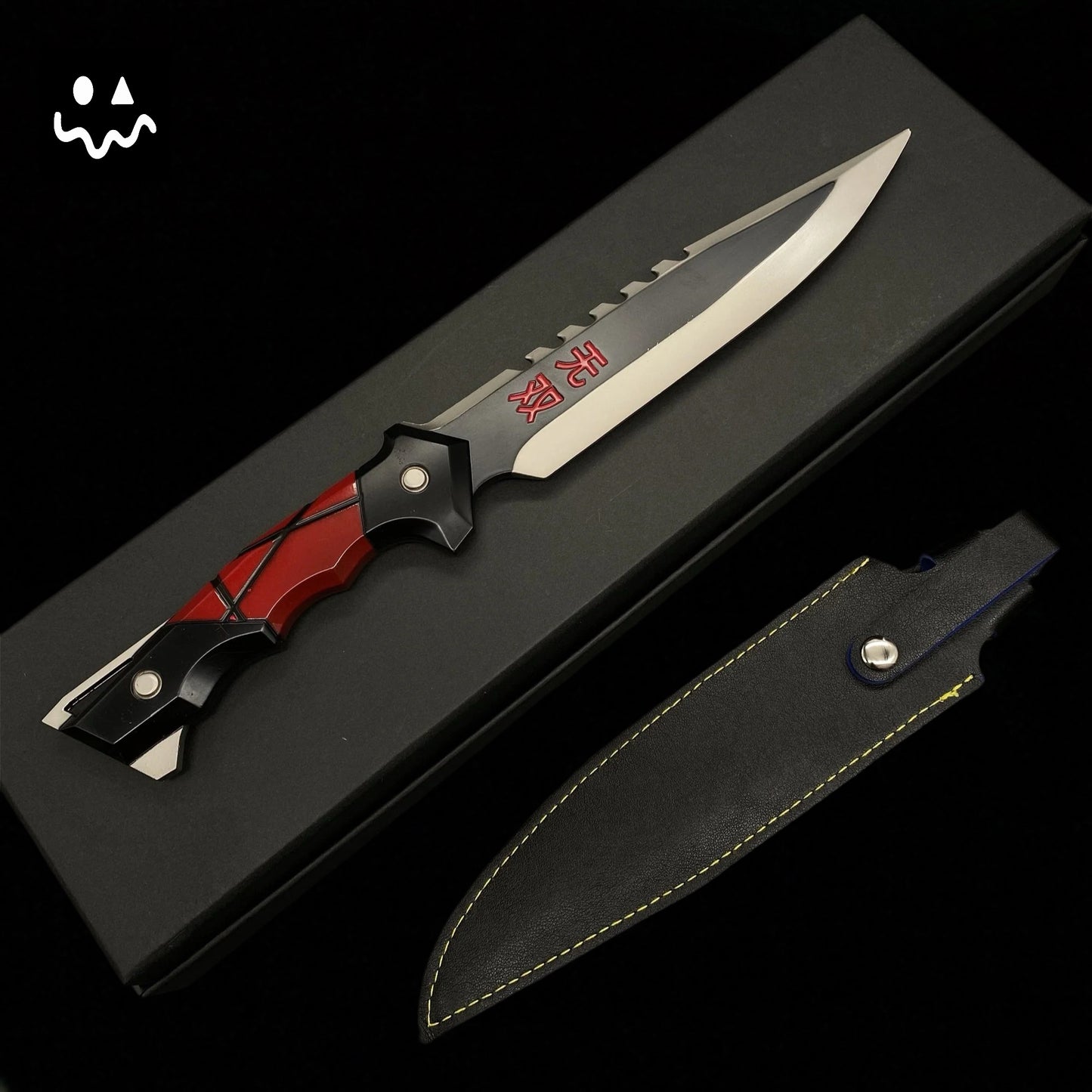 28CM/11" Metal Ego Knife Metal Melee Weapon Game Prop 3 Colors